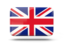 United Kingdom. Rectangular icon with shadow. Download icon.