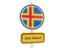 Aland Islands. Road sign. Download icon.