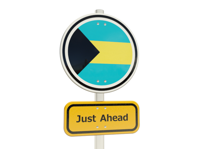 Road sign. Download flag icon of Bahamas at PNG format