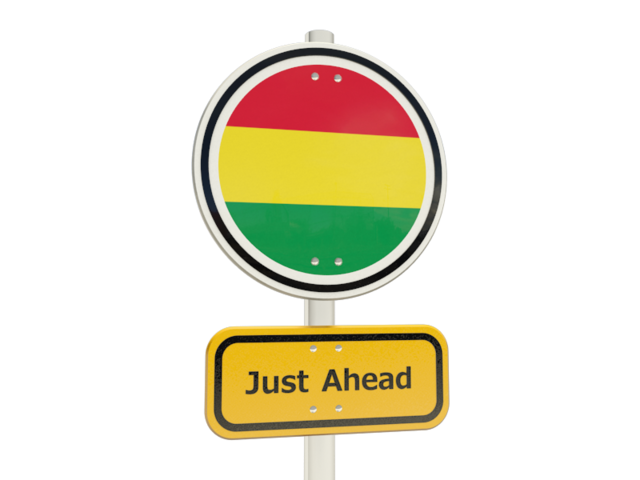 Road sign. Download flag icon of Bolivia at PNG format
