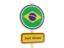 Brazil. Road sign. Download icon.