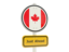 Canada. Road sign. Download icon.