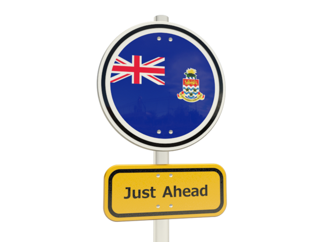 Road sign. Download flag icon of Cayman Islands at PNG format