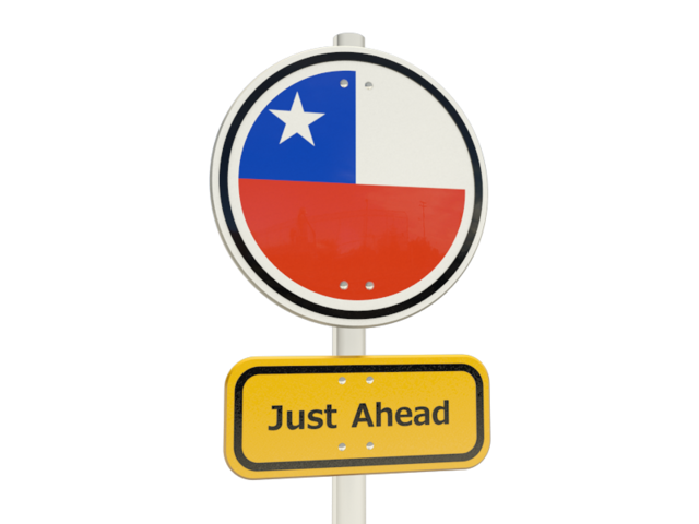 Road sign. Download flag icon of Chile at PNG format