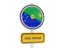 Christmas Island. Road sign. Download icon.