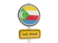 Comoros. Road sign. Download icon.