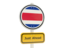 Costa Rica. Road sign. Download icon.