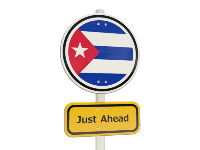 Road sign. Download flag icon of Cuba at PNG format