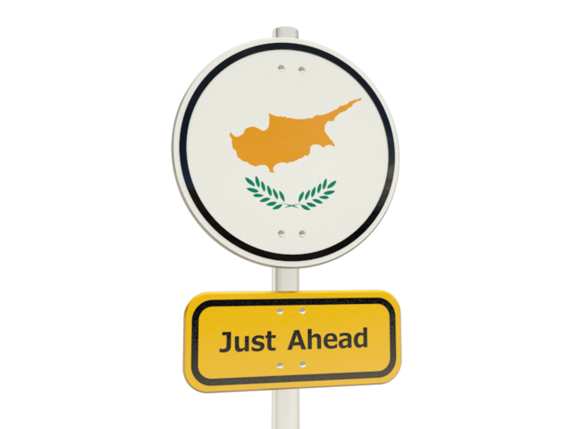 Road sign. Download flag icon of Cyprus at PNG format