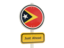East Timor. Road sign. Download icon.
