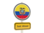 Ecuador. Road sign. Download icon.