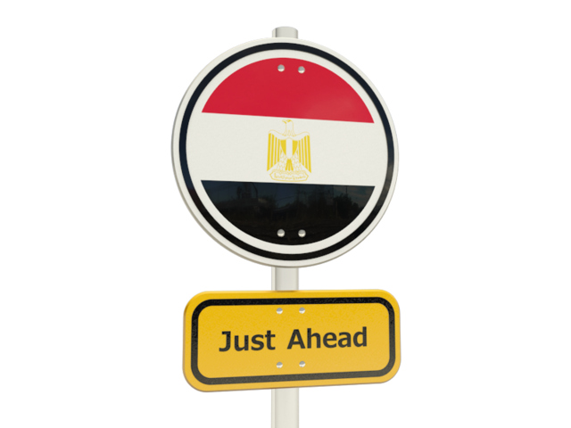 Road sign. Download flag icon of Egypt at PNG format