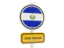 El Salvador. Road sign. Download icon.