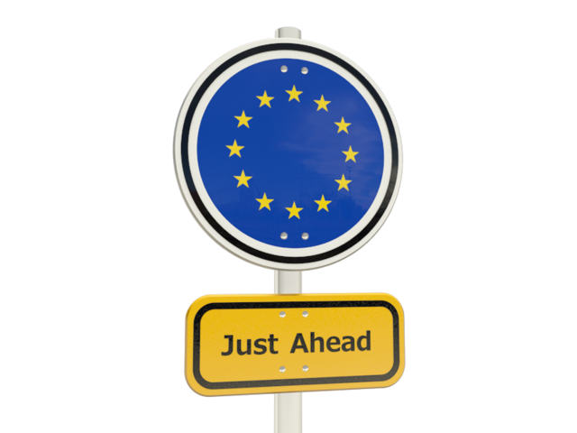 Road sign. Download flag icon of European Union at PNG format