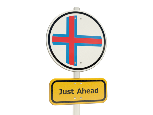 Road sign. Download flag icon of Faroe Islands at PNG format