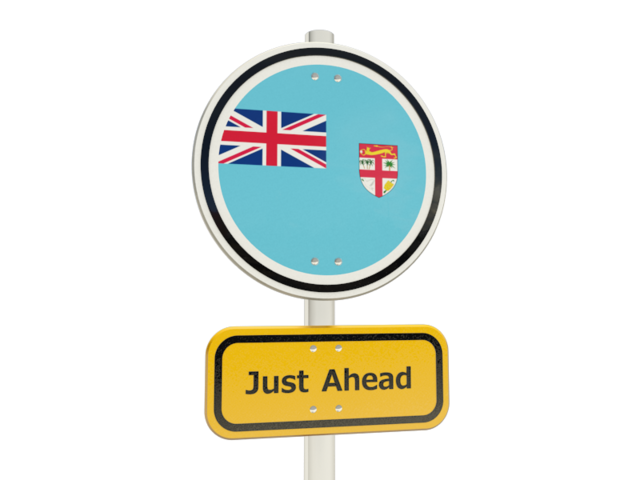 Road sign. Download flag icon of Fiji at PNG format