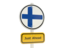 Finland. Road sign. Download icon.