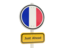 France. Road sign. Download icon.