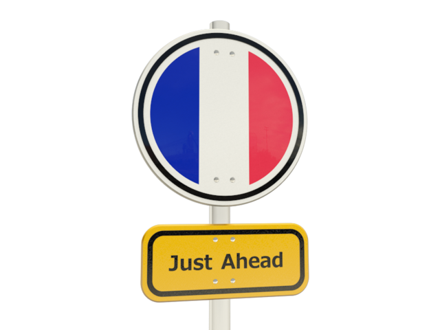 Дорожный знак. Скачать флаг. Франция