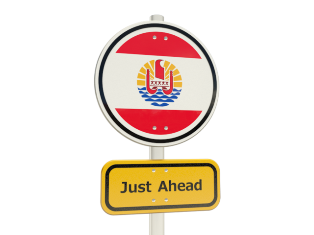 Road sign. Download flag icon of French Polynesia at PNG format