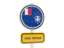 French Southern and Antarctic Lands. Road sign. Download icon.
