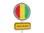 Guinea. Road sign. Download icon.