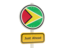 Guyana. Road sign. Download icon.