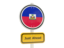 Haiti. Road sign. Download icon.