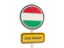 Hungary. Road sign. Download icon.