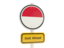 Indonesia. Road sign. Download icon.