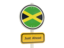 Jamaica. Road sign. Download icon.