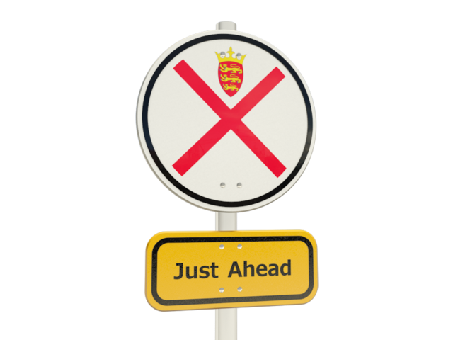 Road sign. Download flag icon of Jersey at PNG format