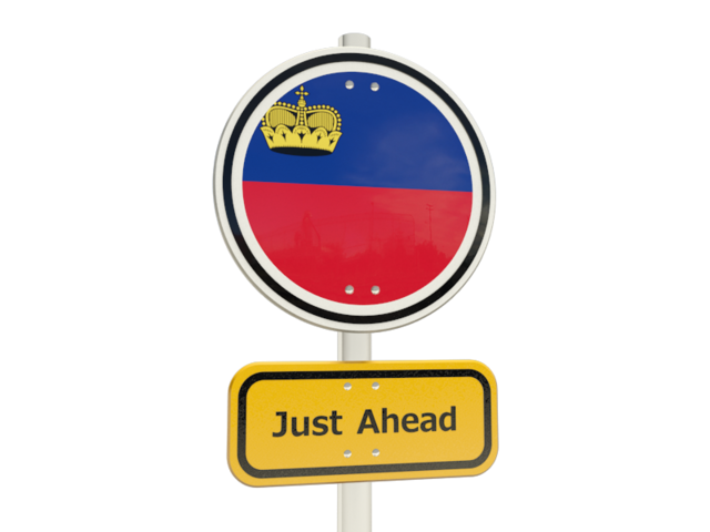 Road sign. Download flag icon of Liechtenstein at PNG format
