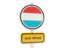 Luxembourg. Road sign. Download icon.