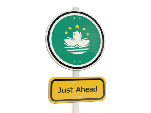 Road sign. Download flag icon of Macao at PNG format