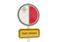 Malta. Road sign. Download icon.