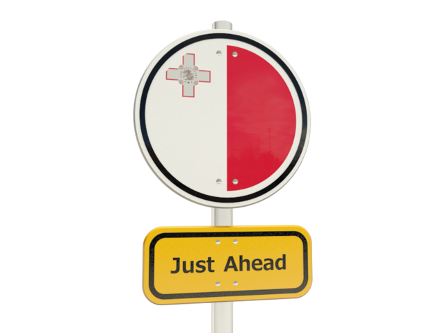 Road sign. Download flag icon of Malta at PNG format