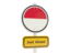 Monaco. Road sign. Download icon.