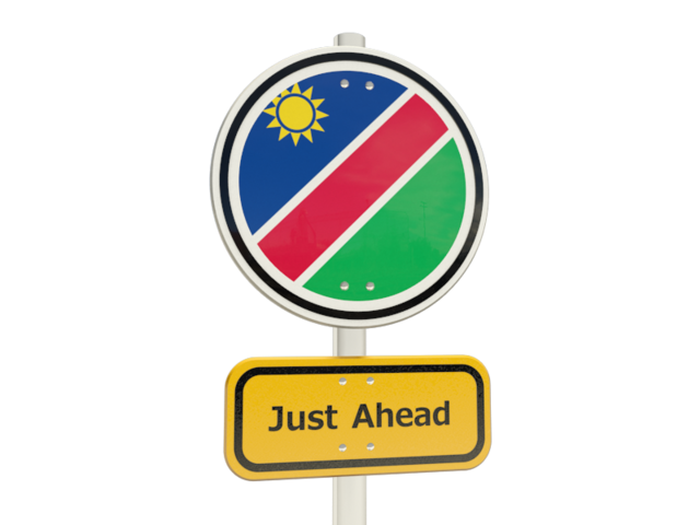 Road sign. Download flag icon of Namibia at PNG format