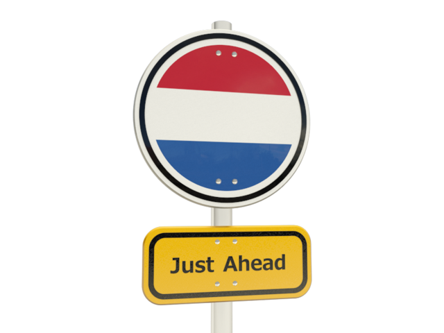 Road sign. Download flag icon of Netherlands at PNG format