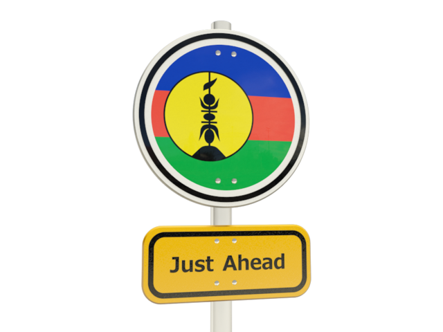Road sign. Download flag icon of New Caledonia at PNG format
