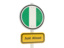 Nigeria. Road sign. Download icon.