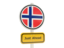 Норвегия. Дорожный знак. Скачать иконку.