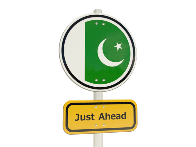 Road sign. Download flag icon of Pakistan at PNG format