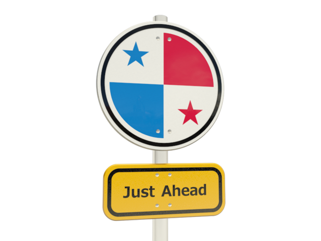 Road sign. Download flag icon of Panama at PNG format