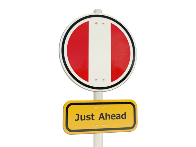 Road sign. Download flag icon of Peru at PNG format