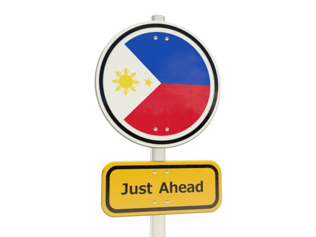 Дорожный знак. Скачать флаг. Филиппины