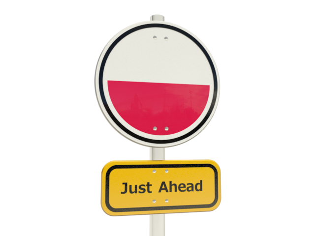 Road sign. Download flag icon of Poland at PNG format