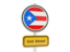 Puerto Rico. Road sign. Download icon.