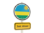 Rwanda. Road sign. Download icon.